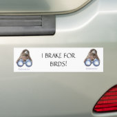 REMMEN VOOR VOGELS GRAPPIG VOGEL KIJKEN HAWK QUOTE BUMPERSTICKER (Op auto)