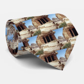 Remnants van de oude stad Petra, Jordanië Stropdas (Opgerold)