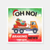 REMNIEUWS - Santa's Delivery Setback Servet (Voorkant)