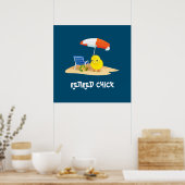 Remoe Chick, zo schattig. Poster (Keuken)
