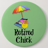 Remoe Chick, zo schattig. Ronde Button 6,0 Cm (Voorkant)