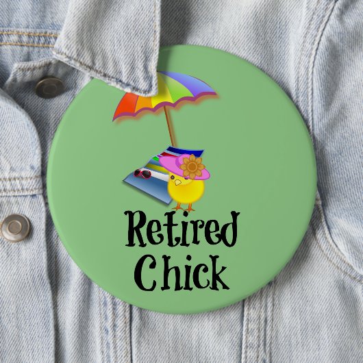 Remoe Chick, zo schattig. Ronde Button 6,0 Cm (In situ)