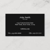 Remorquage transportant des cartes de visite (Dos)