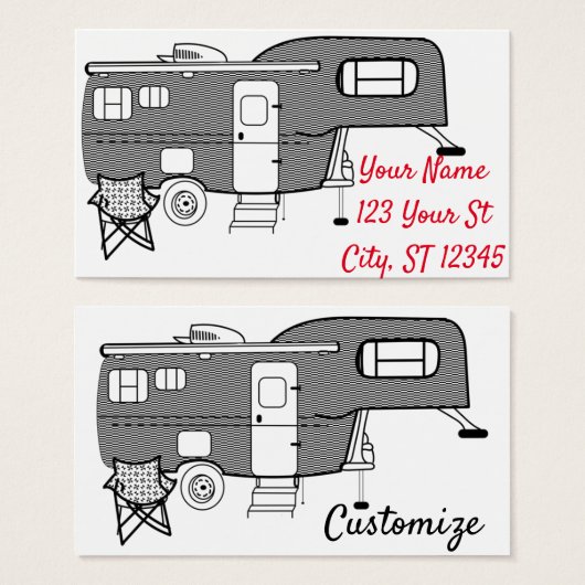 Remorque classique Caravan Thunder_Cove (Devant & derrière)