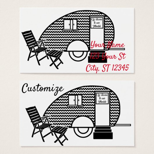 Remorque classique de voyage minuscule Caravan Thu (Devant & derrière)