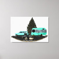 Remorque De Voiture De Camping Retro En Toile Empi