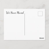 Remorque Rusty Nous Avons Déplacé Carte Postale (Dos)