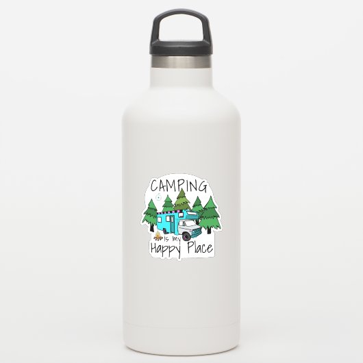 Remorque RV Camper Vinyl Sticker (Gourde)