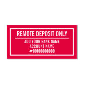 Remote Deposit Only Zelfinktende Stempel (Design)