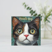 Remote Hug Cat Kaart (Staand voorkant)