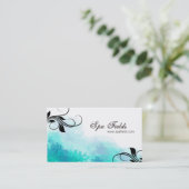 Remous bleu turquoise de spa de carte de visite (Debout devant)