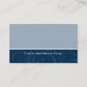 Remous bleus professionnels de carte de visite (Dos)