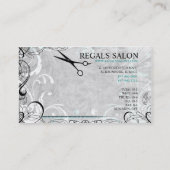 Remous classieux et carte de visite de salon de (Dos)