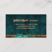 Remous de bleu de suède de carte de visite de (Dos)