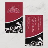 Remous élégant : : Carte de visite (Devant / Derrière)