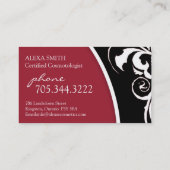 Remous élégant : : Carte de visite (Dos)