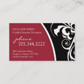 Remous élégant : : Carte de visite (Dos)