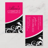 Remous élégant : : Carte de visite (Devant / Derrière)