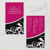 Remous élégant : : Carte de visite (Devant / Derrière)