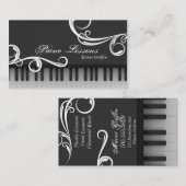 Remous élégant de carte de visite de leçons de (Devant / Derrière)