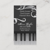 Remous élégant de carte de visite de leçons de (Dos)