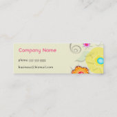 Remous et carte d'affaires/profil de fleurs (Dos)