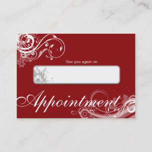 Remous floraux de spa de carte de rendez-vous de