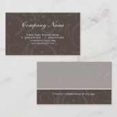Remous professionnels de carte de visite de Taupe (Devant / Derrière)