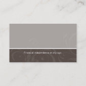 Remous professionnels de carte de visite de Taupe (Dos)