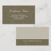 Remous verts professionnels de carte de visite (Devant / Derrière)