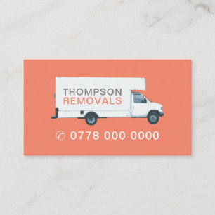 Removal Van, Removal Company Visitekaartje