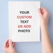 Remove This Design & Add Your Own Design Flyer (Hand)