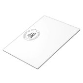 Remplacement de logo facile et bloc-notes de texte (Incliné)