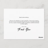 Remplacez au minimum votre carte postale Merci pho (Dos)