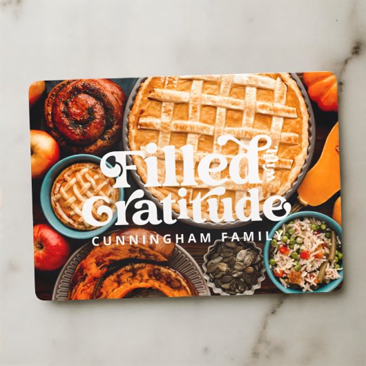 Rempli avec carte Bon thanksgiving Gratitude