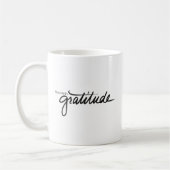 Rempli de tasse de gratitude (Gauche)