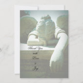 Remplir le Faire-part de mariage floral blanc (Dos)