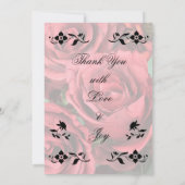 Remplir le Faire-part de mariage floral blanc (Dos)