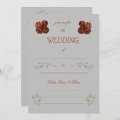 Remplir le Faire-part de mariage vide (Devant / Derrière)