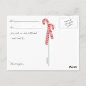 Remplissez la carte postale Merci de Noël vide (Dos)