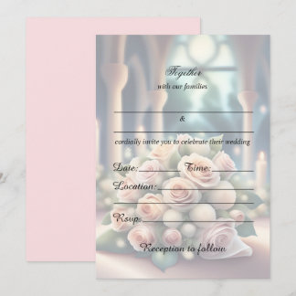 Remplissez Le Faire-part de mariage Floral Vierge