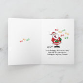 Remplissez le nom sur la carte de Noël Père Noël L (Intérieur)