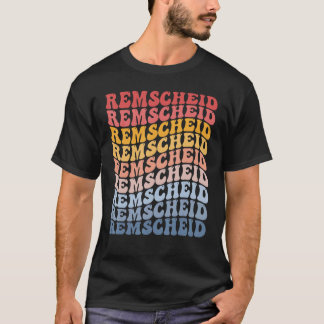 Remscheid City Groovy Retro T-shirt
