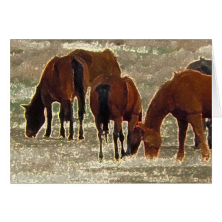 Remuda Herd Grazes in de hemel - Blank