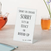 Rémunération exacte, arrondi, panneau de piédestal (In SItu)