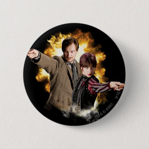 Remus Lupin en Nymphadora Tonks-Lupin Ronde Button 5,7 Cm