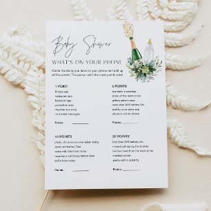 REMY Baby shower Wat is er op uw telefoon spel Kaa Kaart