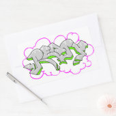 Remy Naam Graffiti Rechthoekige Sticker (Envelop)