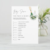 REMY Raad de prijs Baby shower Game kaart (Staand voorkant)