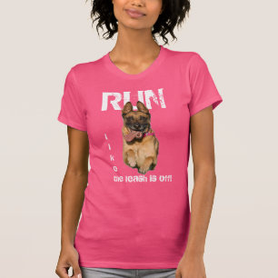 "Ren alsof de as uit is" met German Shepherd T-shirt